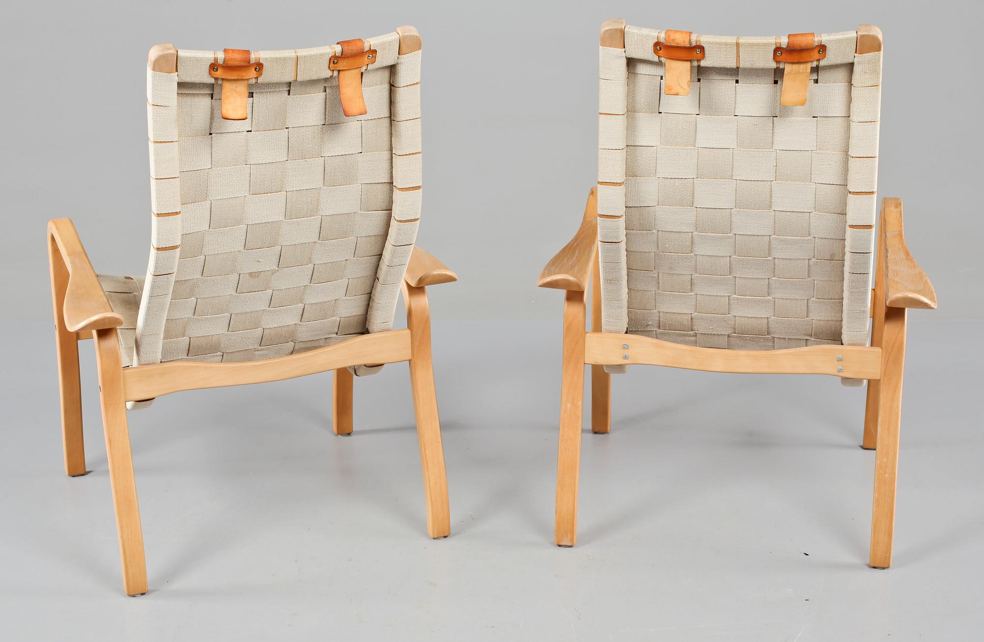 FÅTÖLJER, ett par, "Primo", Yngve Ekström, Swedese, 1900-talets andra hälft.