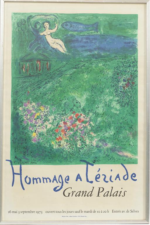 Marc Chagall, efter. "Hommage a Téziade Grand Palais",