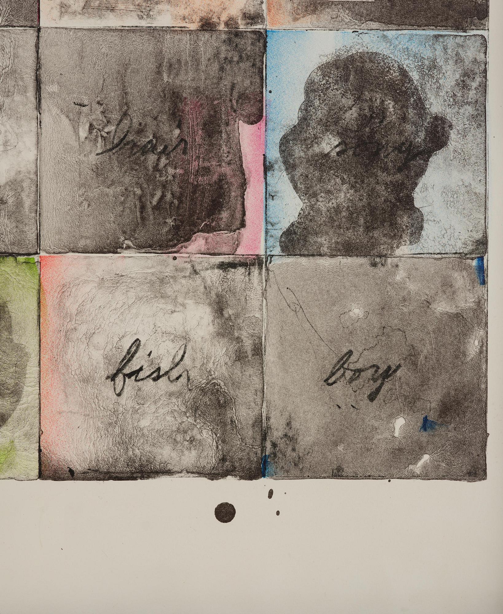 Jim Dine, "Wall chart II" .