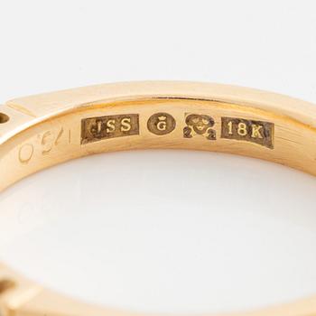 Ring, Jarl Sandin, alliance, 18K gold with brilliant-cut diamonds.