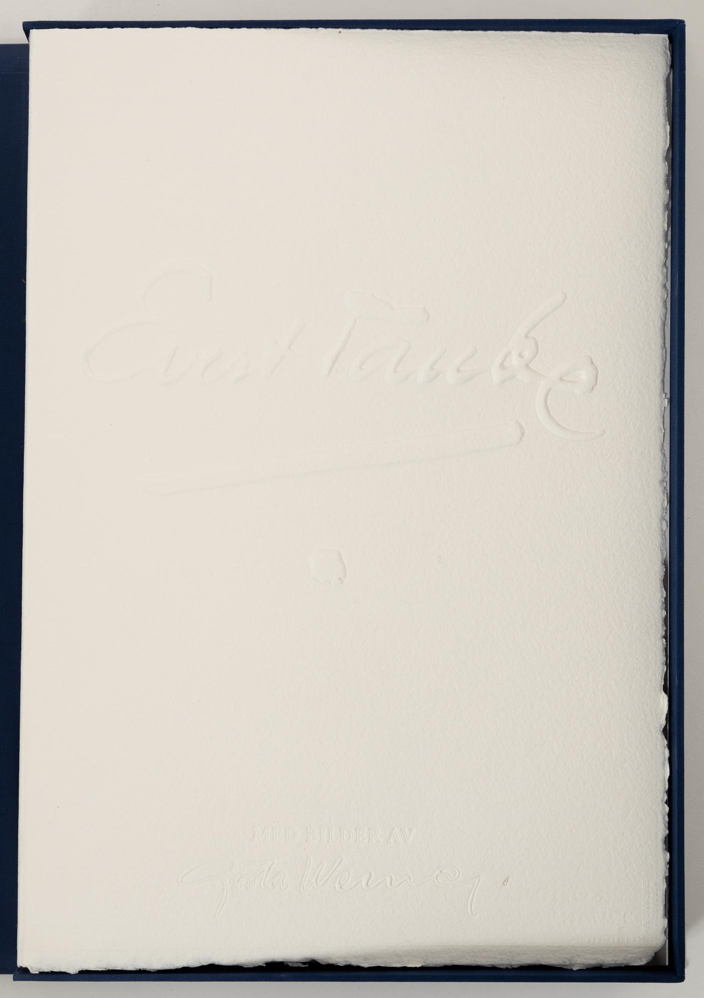 Gösta Werner, "Visor av Evert Taube", kassetter, 2 st, med 62 färglitografier, 1989, signerade.