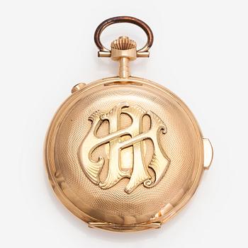 Nestor Delevaux, fickur, savonett, minutrepeter, kronograf, 62,5 mm.