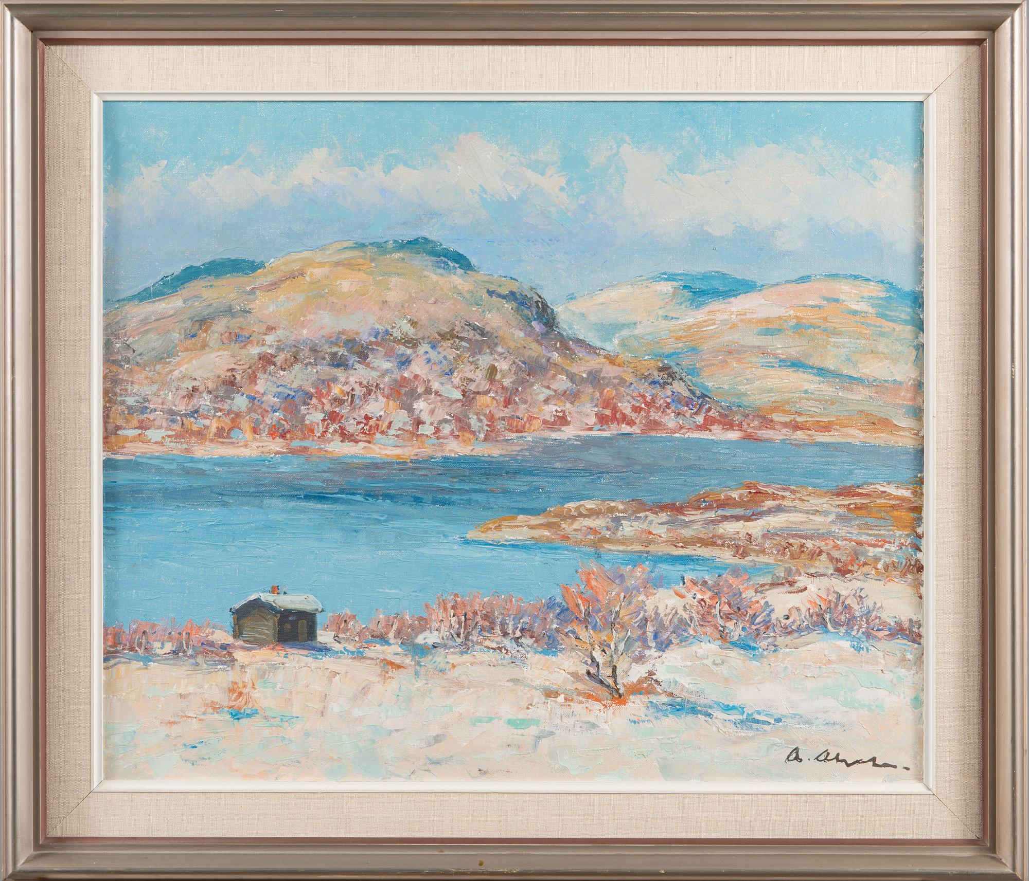 ARVO AHOLA, oil on canvas, signed.