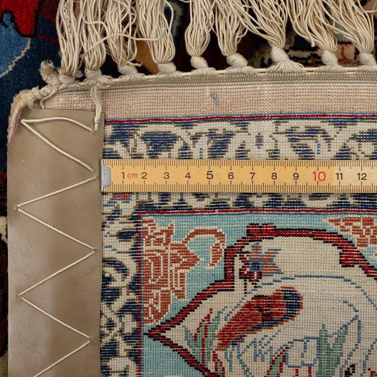 Carpet, Isfahan, figural, approx. 108 x 151 cm,