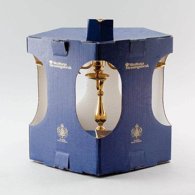 KANDELABER, mässing, Skultuna, 1900-talets andra hälft.