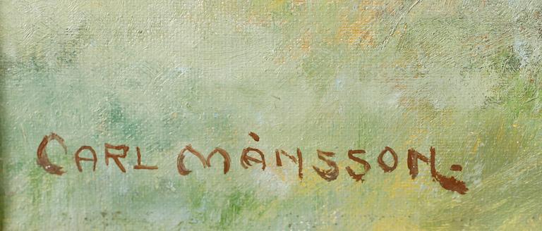 CARL MÅNSSON, olja på duk, signerad.