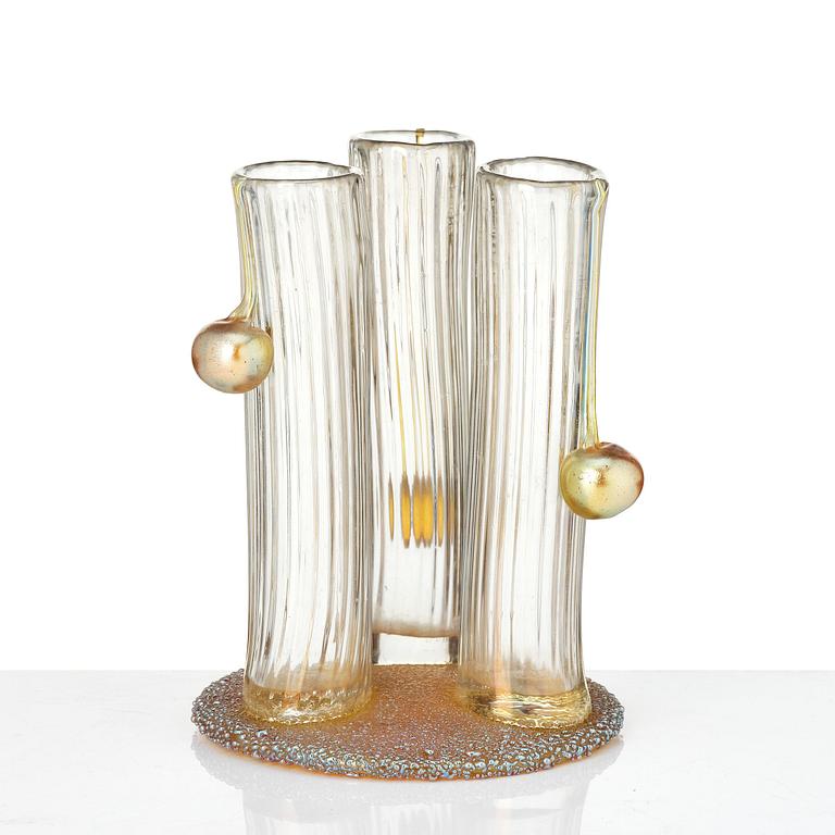 Johann Loetz, an Art Nouveau "Boule Boule" glass vase, Austria, early 1900s.