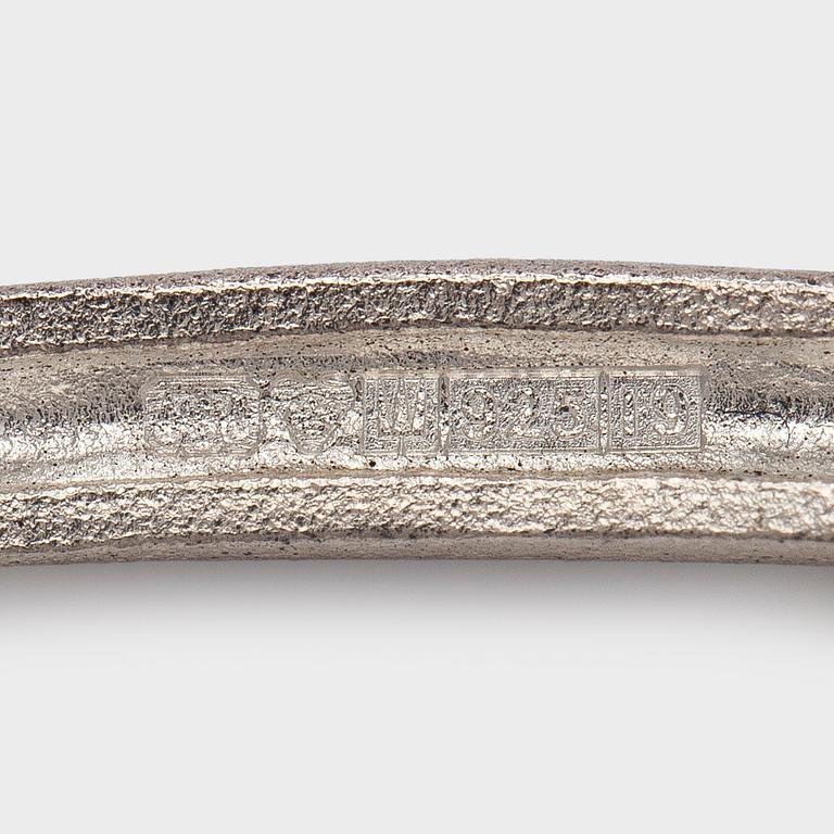 Zoltan Popovits, collier, "Nautilus", silver, pärlemor, Lapponia 2010.