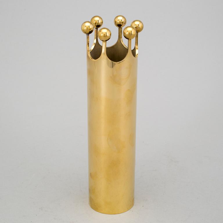 A brass vase by Pierre Forsell for Skultuna.