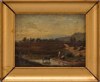 OSCAR OHLSON, olja på duk, signerad samt otydligt daterad 1862?.
