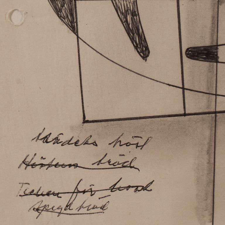 ALBERT JOHANSSON, 2 st, blandteknik, monogramsignerade, den ena daterad 1977.