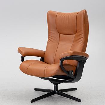 A 'Wing' armchair, Stressless.