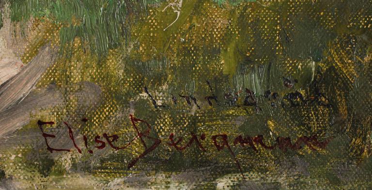 ELISE BERGMAN, olja på duk. Sign.