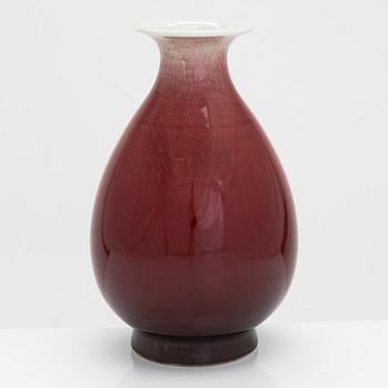 A flambé glazed Chinese vase, 20th Century.