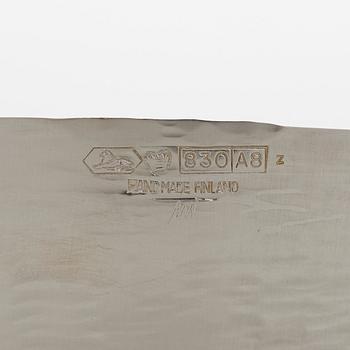 Tapio Wirkkala, skål, silver, Kultakeskus Tavastehus 1978.