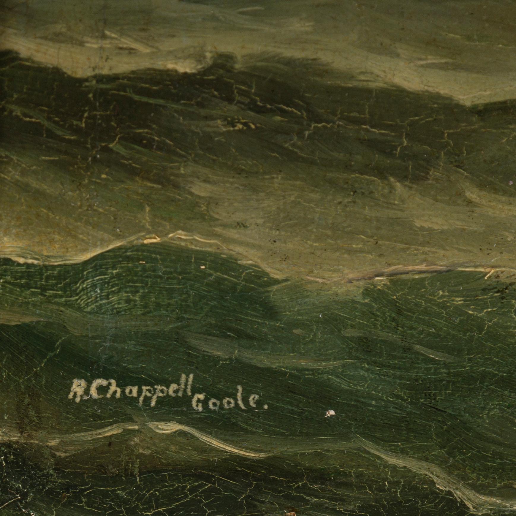 OKÄND KONSTNÄR, olja på duk, signerad A. Chappell Coole.