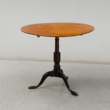 A late gustavian tilt top table by Lorentz Lundelius (master in Köping-Kungsör 1793-1805).