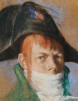 Carl Larsson, "Tyst protest / Carl Larsson som Napoleon" ("Quiet protest / Carl Larsson as Napoleon").