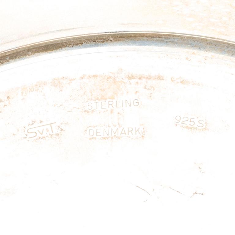 A DANISH STERLING SILVER PLATE.