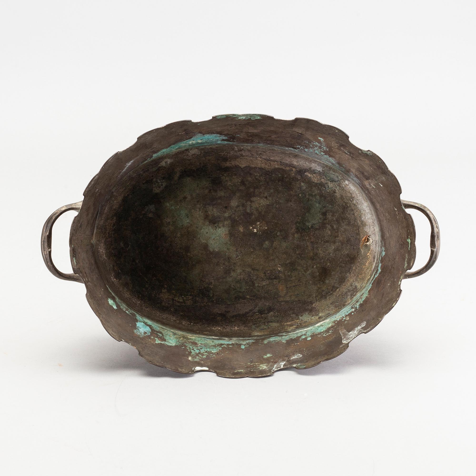 GLASSKÖLJARE, argent haché, 1700-tal.