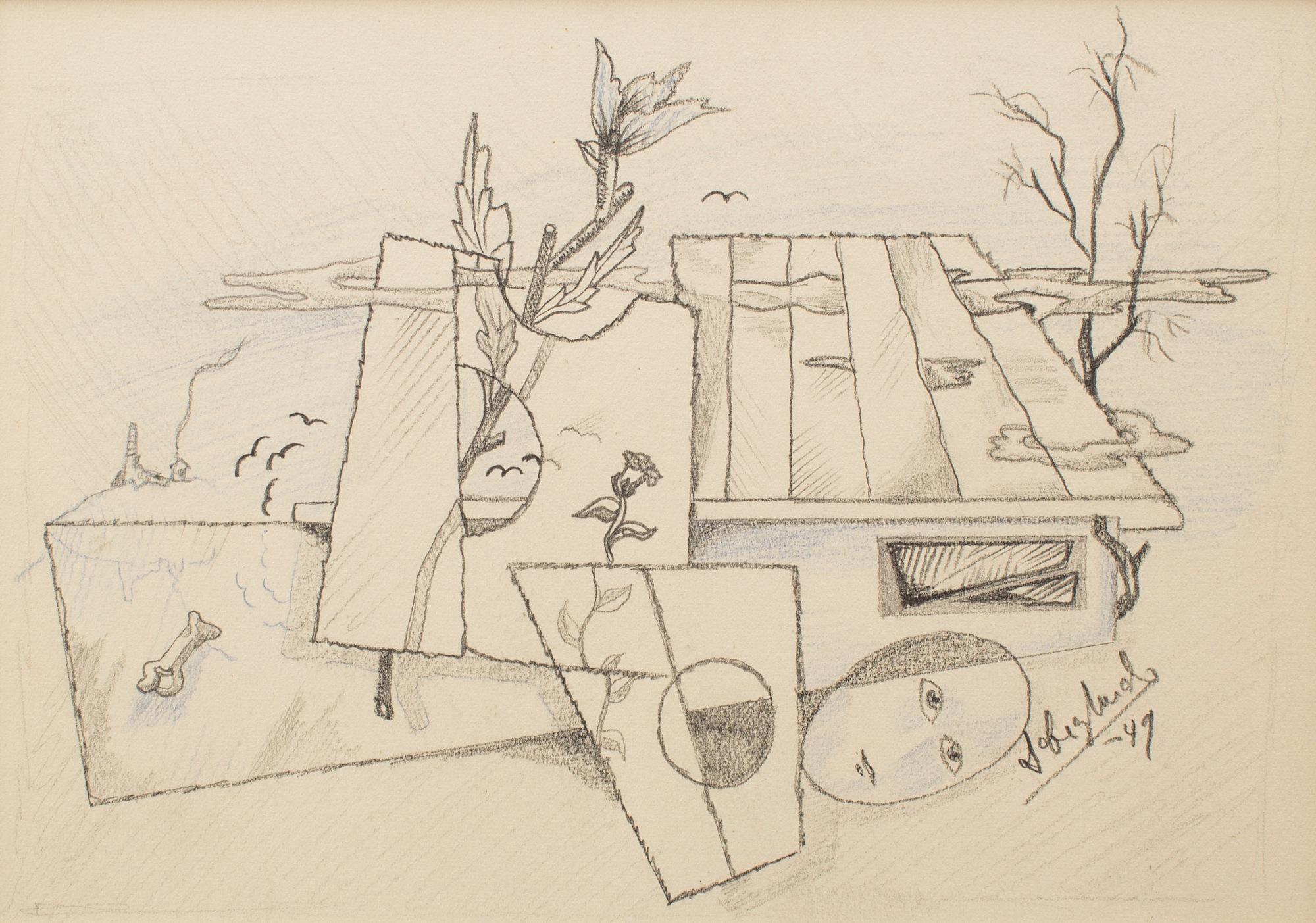 LARS ENGLUND, Pencil, signed and dated -49.