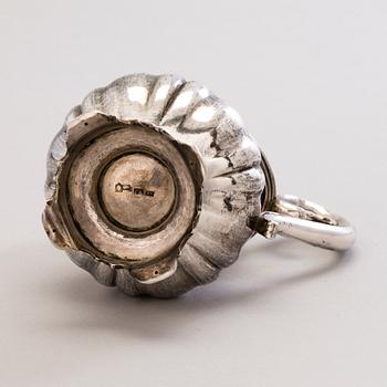 A Latvian silver cream jug, mark of Carl Theodor Beyermann, Riga, 1853.