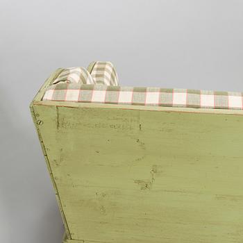 Trågsoffa, allmoge, 1800-talets senare hälft.