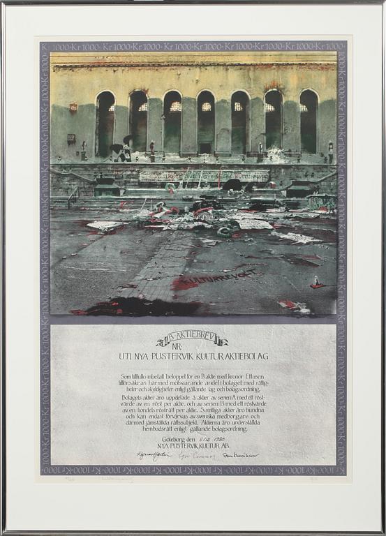 ROJ FRIBERG, litografi, signerad RF, daterad -80 och numrerad 198/250.