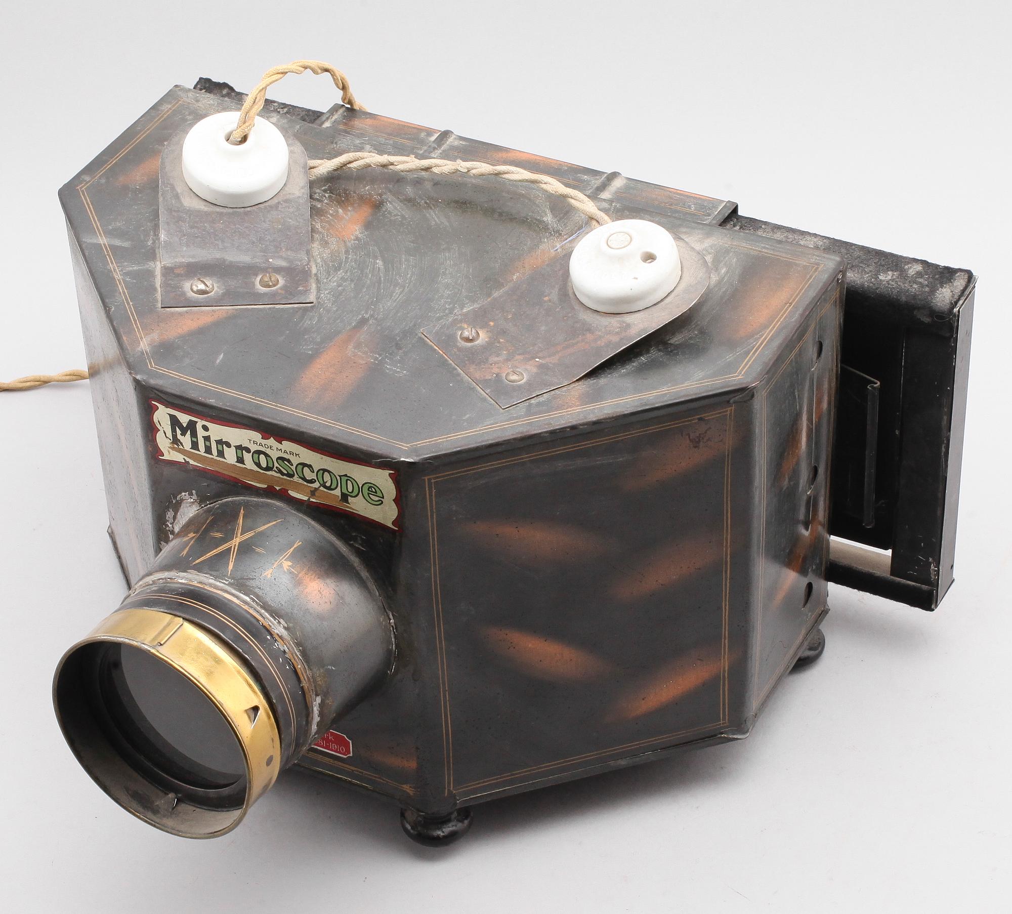 MIRROSCOPE, plåt, sent 1800-/tidigt 1900-tal.