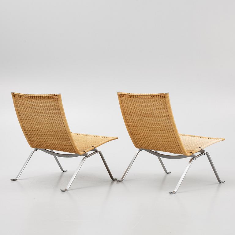 Poul Kjaerholm, armchairs, a pair, PK22, Fritz Hansen.