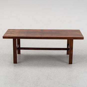 A rosewood coffee table, 1960's-80's.