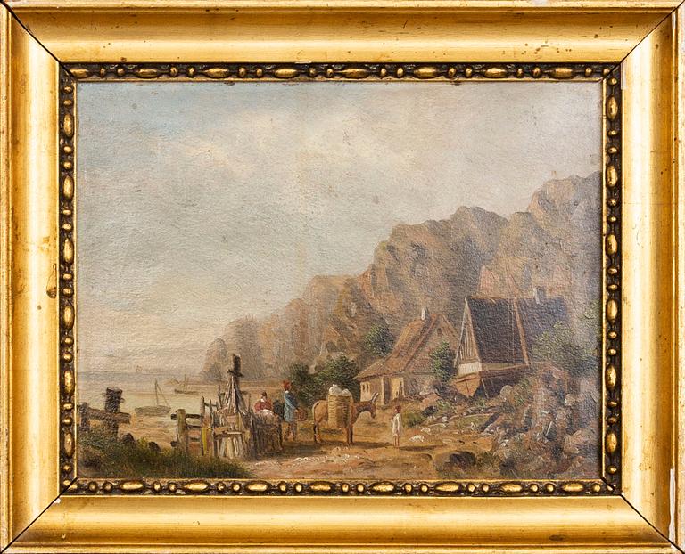 Edvard Michael Jensen, ascribed to oil on canvas laid on panel.