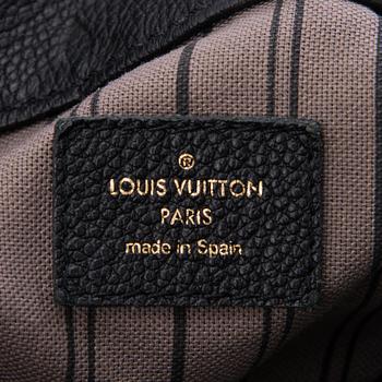 LOUIS VUITTON Black Monogram Empreinte Artsy MM Bag.