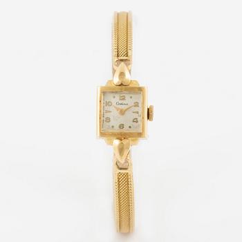 Certina, wristwatch, 18K gold, 14 mm.