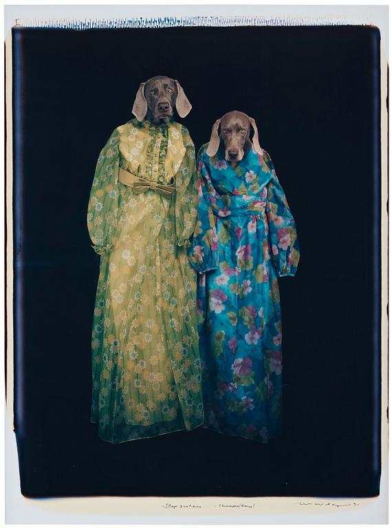 William Wegman, "Step Sisters", 1991.