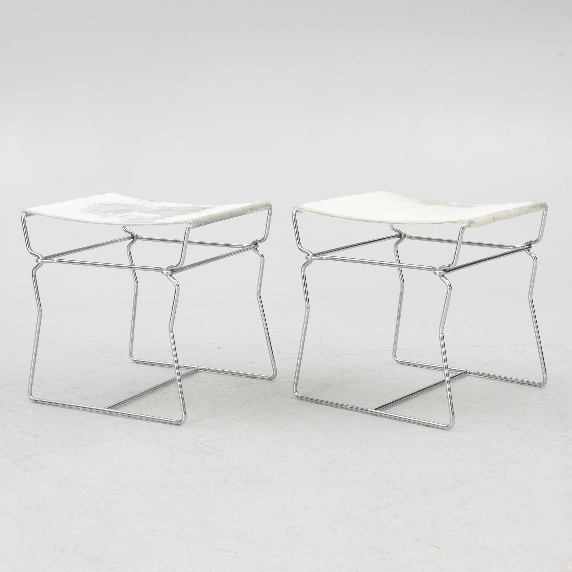 Nicole Äbischer, a pair of "Pyllon" stools, B & B Italia, 2006.