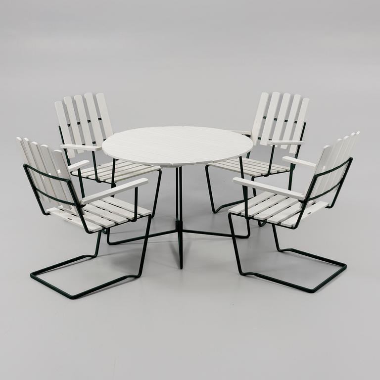 Arthur Lindqvist, dining group, 5 pieces, Grythyttan.