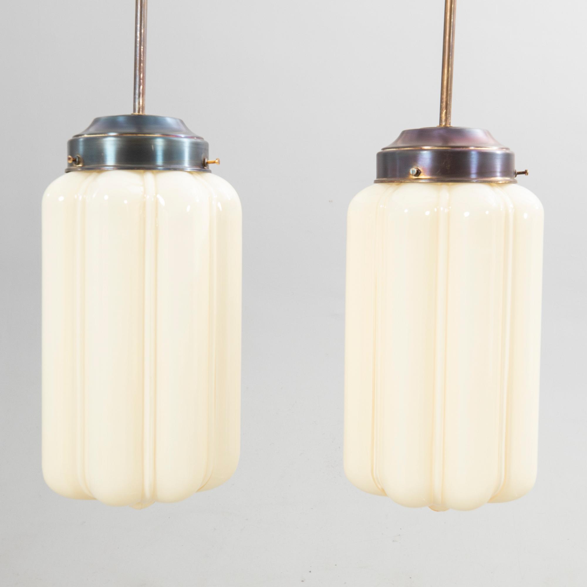 Ceiling lamps, a pair, Art Deco.