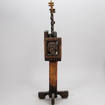 KOSTI AHONEN, sculpture, wood, signed and dated 1971.