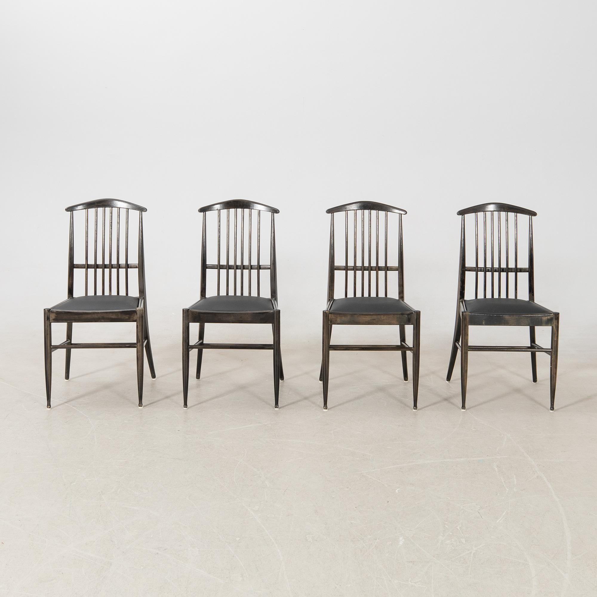 Kerstin Hörlin-Holmquist, stolar, 4 st, "Charlotte", Asko, 1970-tal.