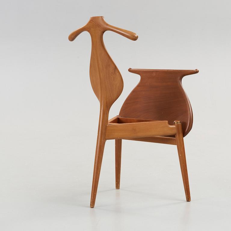 Hans J. Wegner, a mahogany 'Valet Chair' (Jakkens Hvile), Johannes Hansen, Denmark 1950-60's.