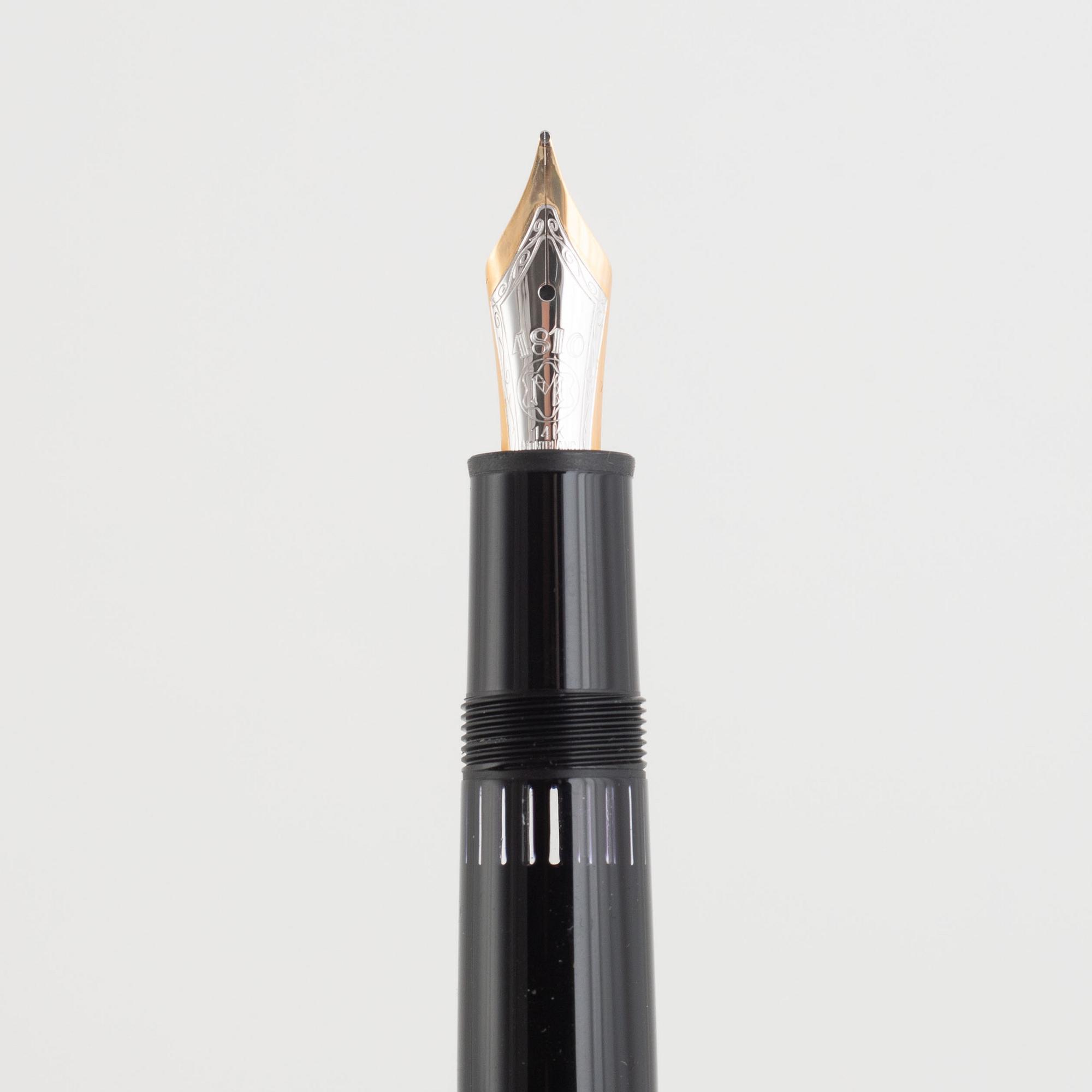 A Mont Blanc Fountain Pen.