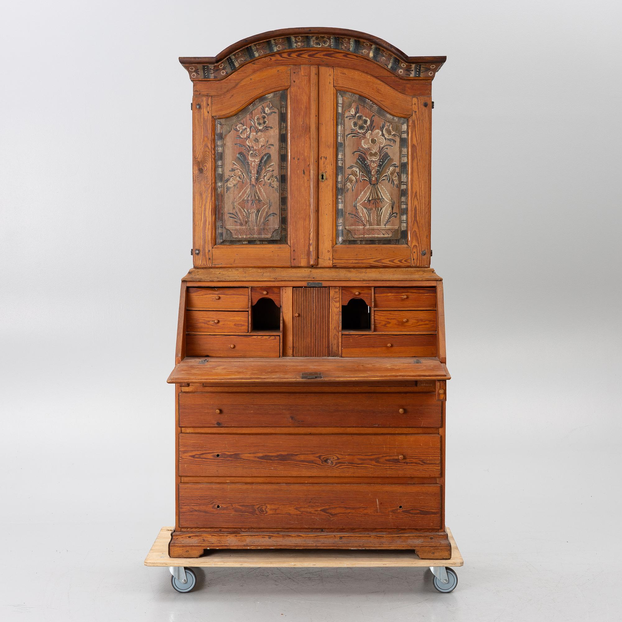 Writing cabinet, vernacular, Dalarna, early 19th century.