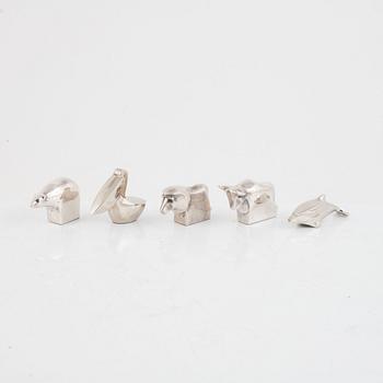 Gunnar Cyrén, a set of five figurines, Dansk Designs, Japan.