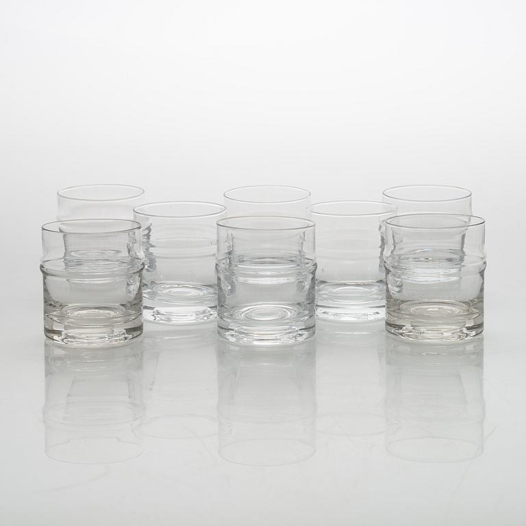 Timo Sarpaneva, set of 51 'Pisaranrengas' (Expanding rings) 2054 glasses for Iittala.