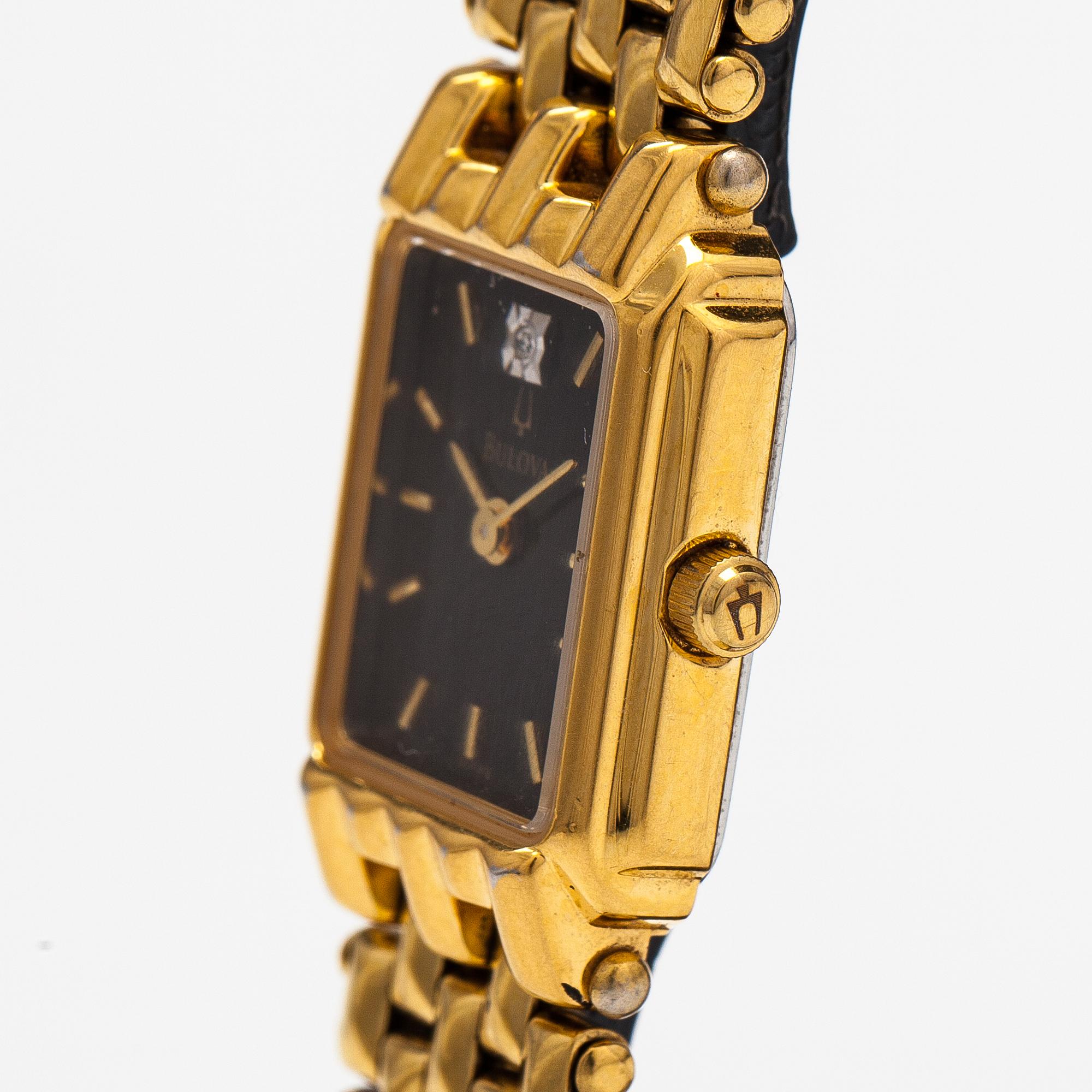 Bulova, wristwatch,17 x 21 mm.