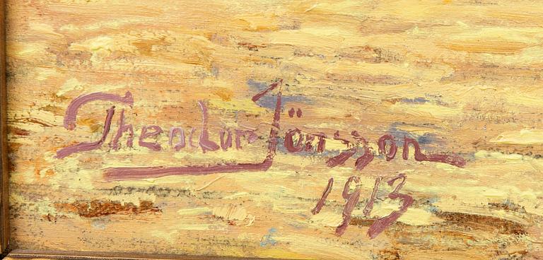 Theodor Jönsson, Skåne winter motif.