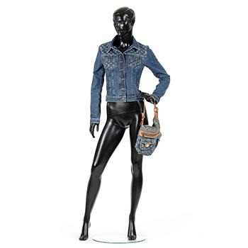 639. LOUIS VUITTON, a monogram jeans jacket.