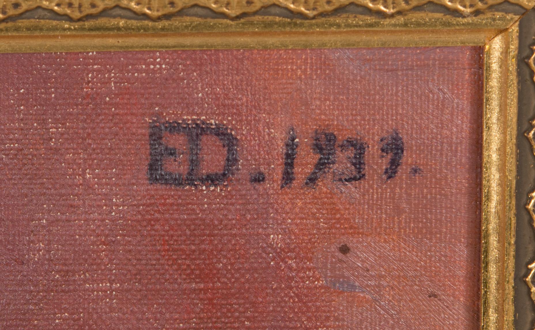 Emil Edvard Danielsson, öljy kankaalle, signeerattu ja päivätty 1939.