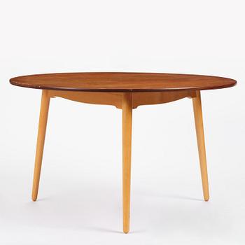 Hans J. Wegner, matgrupp, sju delar, "Hjerte-set", Fritz Hansen, Danmark, 1965.